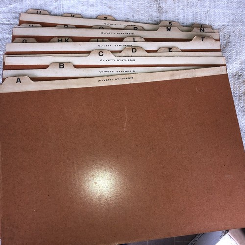 Olivetti separatori alfabetici - olivetti-separatori,