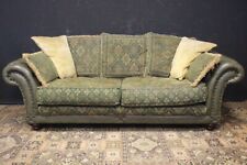 Divano club Chesterfield / Chester / pelle verde / tessuto / inglese / originale