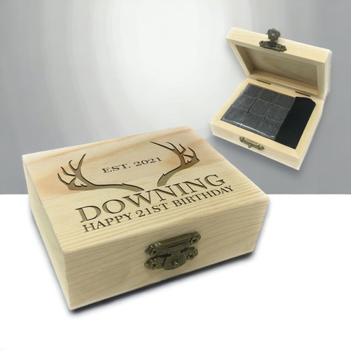 Set regalo legno pietre - in,