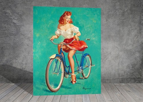 Gil elvgren bicicletta donna - bicicletta,