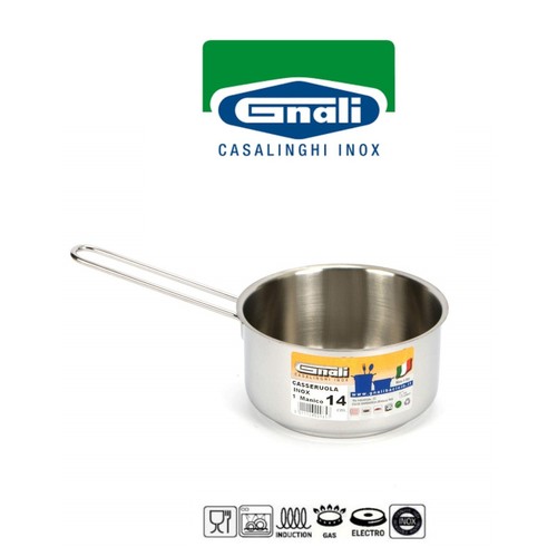 Gnali pentolino manico - pentolino, inox