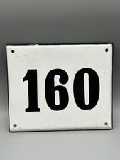 TARGA SMALTATA VINTAGE NUMERO CIVICO 160 CENTOSESANTA