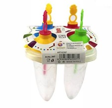 Set 4 Pezzi Formine Forme Stampi Ghiaccioli Gelato Freezer dfh