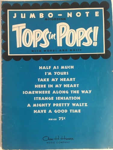 Accordion vintage sheet music - ,