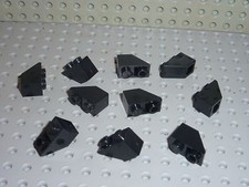 10 x LEGO black Slope Brick
