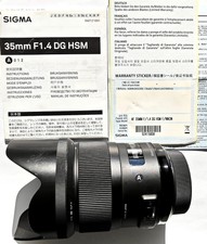 Obiettivo Sigma 35mm f/1.4 Art