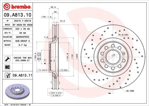 Coppia dischi freno brembo - coppia,