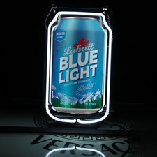 LUCE BLU Lattina Birra Insegna