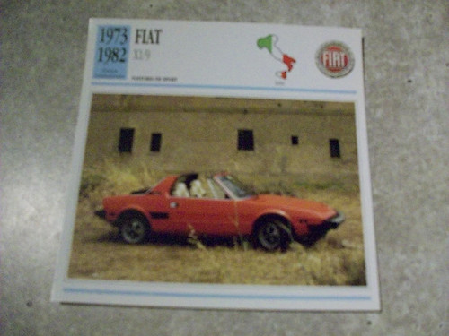 Carte fiche auto fiat 9 - auto,