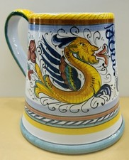 Deruta pottery coffeemug - deruta, pottery-