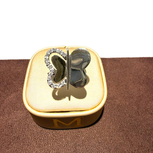 Anello farfalla oro - oro, bianco