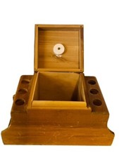 Vetrina portapipe Briar Estate legno Inghilterra vintage grabow humidor antico Regno Unito