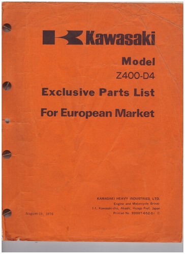 Kawasaki z400 lista - kawasaki,