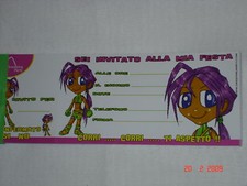 20 BIGLIETTI INVITO ASSEGNO BIMBA COMPLEANNO INVITI PARTY FESTA BLOCCHETTO 