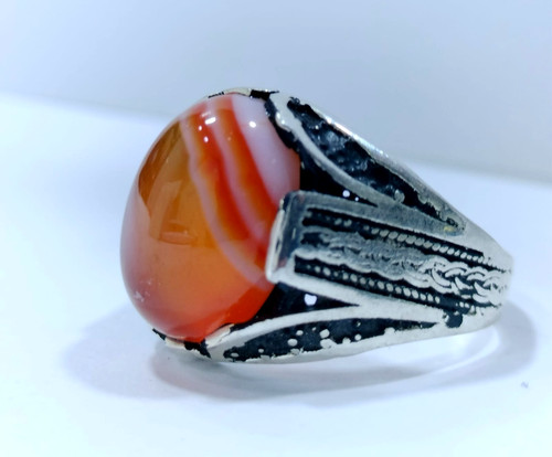 Anello agata multicolore