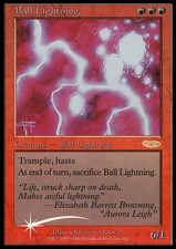 MTG BALL LIGHTNING FOIL EXC -