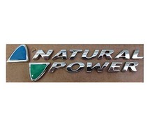 Scritta natural power per fiat - natural,