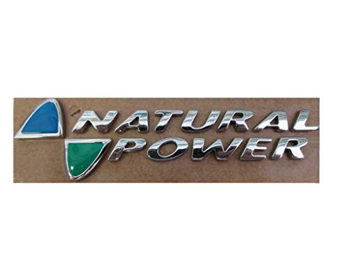 Scritta natural power per fiat - power,