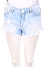Stradivarius Distressed Jeans Shorts D 36 denim blue