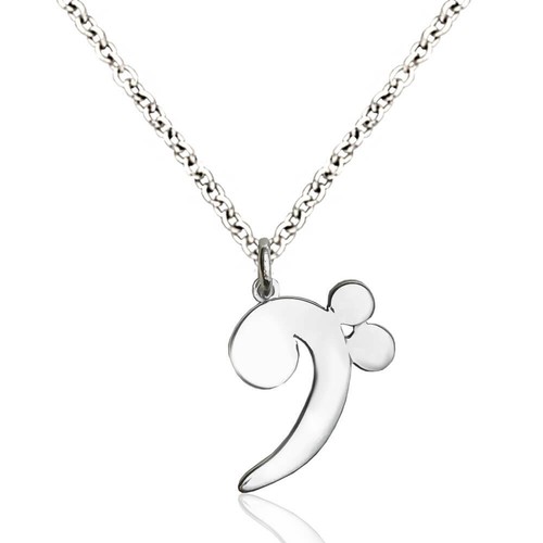 Collana chiave basso - collana, in