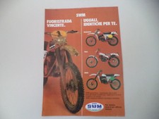 advertising Pubblicità 1979 MOTO SWM 125/TRIAL/250 CROSS