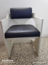 Poltrone Space Age in legno laccato, Italia, anni '70