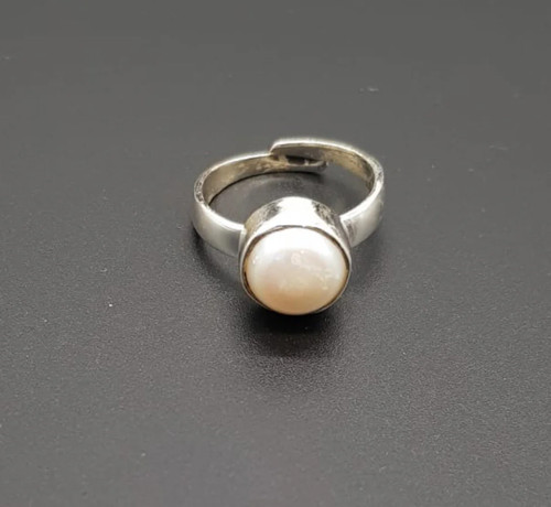 Anello argento con perle - con,
