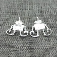 4pz Charms Robot Argento