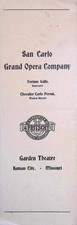 San Carlo Grand Opera 1916