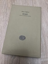 Libro - Rime Dante Alighieri -