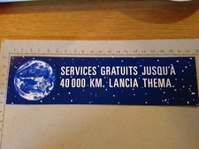 ADESIVO STICKER VINTAGE klebeR LANCIA THEMA SERVICES GRATUITS JUSQU'A 40000 KM 