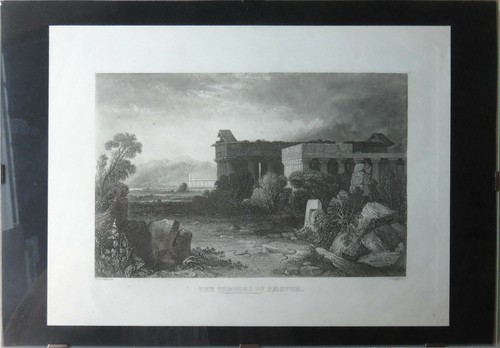 139g paestum incisione - incisione, su