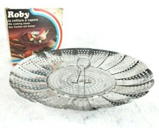 ROBY LA COTTURA A VAPORE Vecchio Cestello per Cuocere Verdure VINTAGE Pieghevole