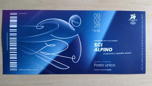 Biglietto ricordo olimpiadi - biglietto,