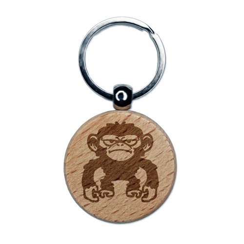 Portachiavi rotondo legno - in,