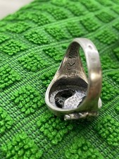 WW2. Anello tedesco in argento. Seconda guerra mondiale.