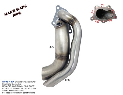 Tubo scarico per mitsubishi - per,