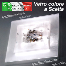 PLAFONIERA MODERNA A LED 4 L Ø58 LAMPADA DA SOFFITTO SATINATA BAGNO CAMERA Costa