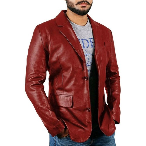 Blazer uomo pelle - , rosso