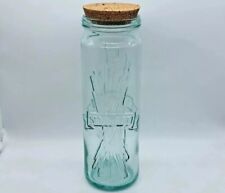 BARATTOLO CONTENITORE PORTA PASTA SPAGHETTI-VETRO-TAPPO SUGHERO-ANNI 80'-VINTAGE