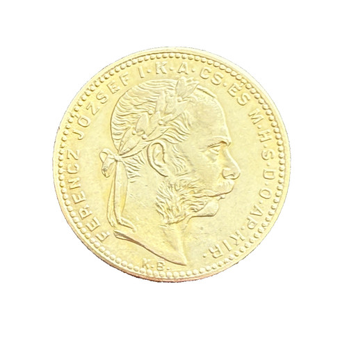 Ungheria 1881 oro franchi 8 - ungheria, 20