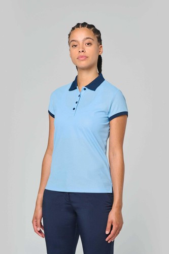 Polo performance piqué da - in,