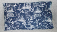 Federa copricuscino blu mappa