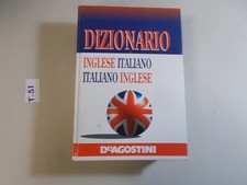 DIZIONARIO INGLESE ITALIANO ITALIANO INGLESE DE AGOSTINI 1998  (1180 PAGINE)RARO