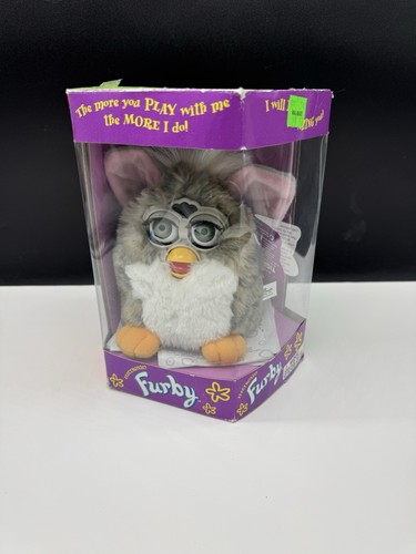 Orecchie vintage furby grigio - vintage,