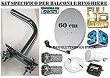 KIT PARABOLA SATELLITARE 60CM