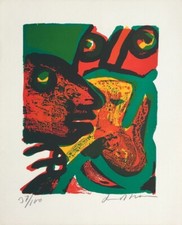 BENGT LINDSTROM Visages Rouges