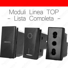 Bticino Axolute compatibile interruttori, pulsanti e prese antracite linea TOP