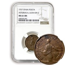 1 Peseta 1937 🇪🇸 Spain