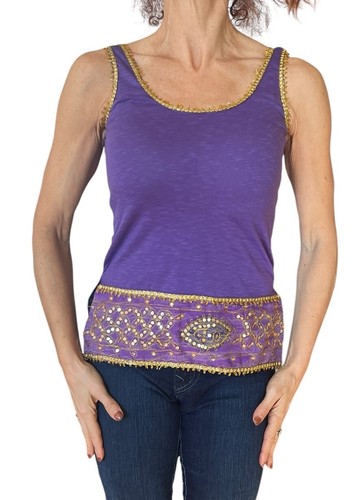 Moschino jeans viola canotta - viola,